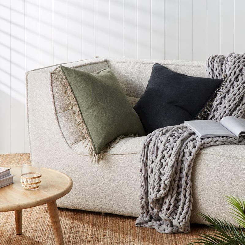 Genoa Pickle Vintage Washed Linen Cushion 