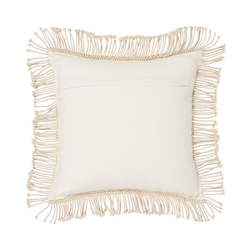 San Remo Macrame Cushion Natural 