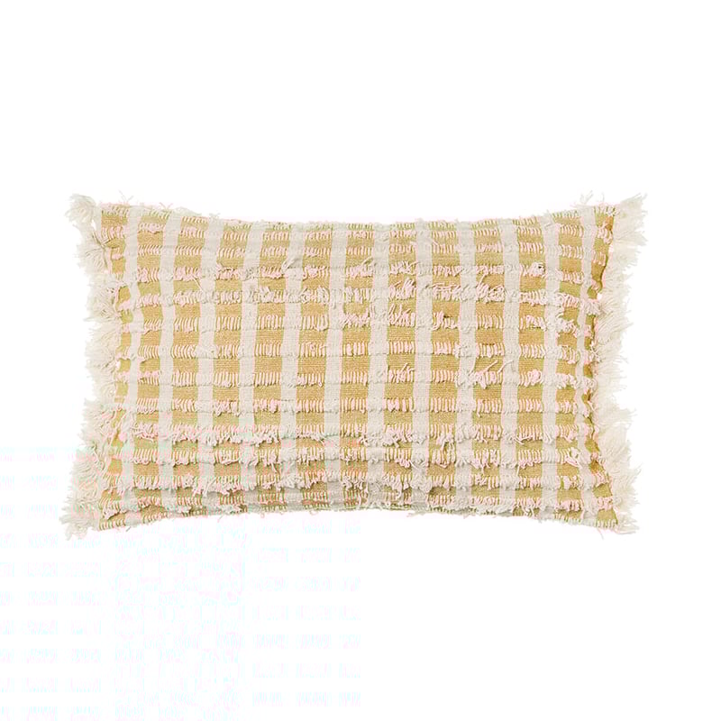 Burnley Natural & Mustard Cushion 