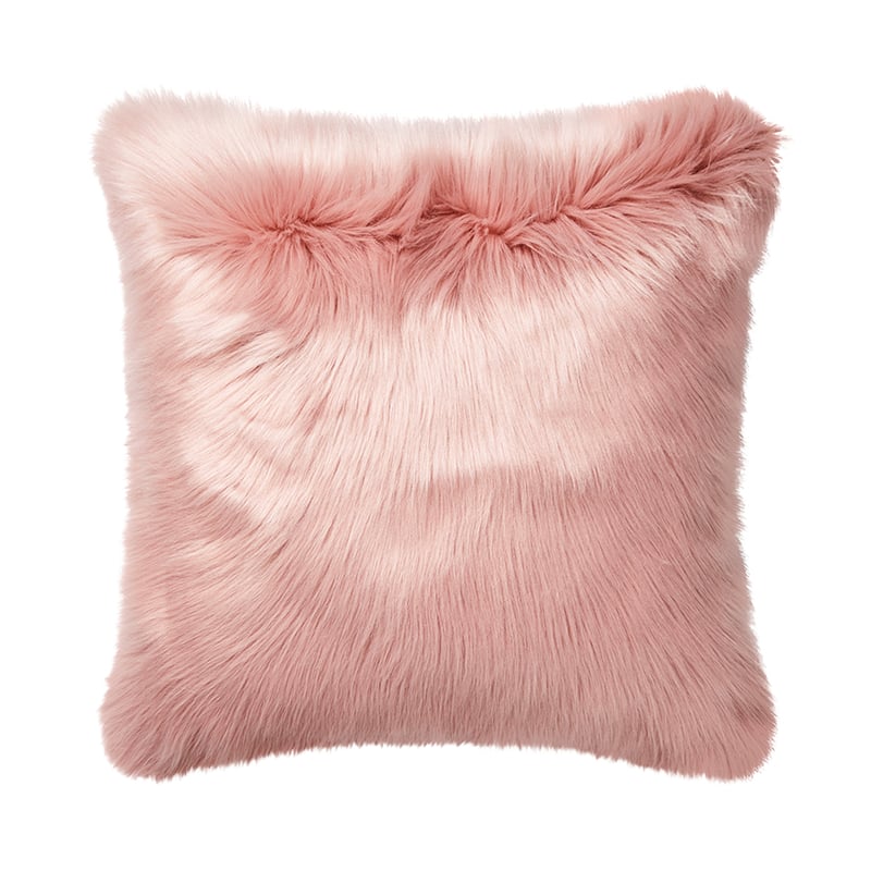 Alpine Fur Rose Quartz Cushion