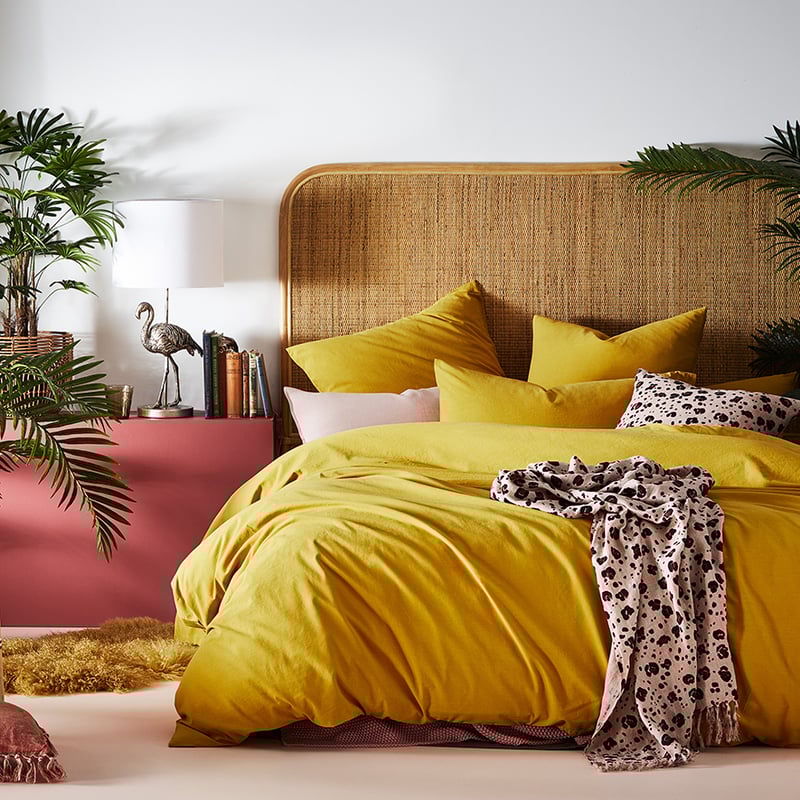 Malmo Leopard Blush Linen Cushion