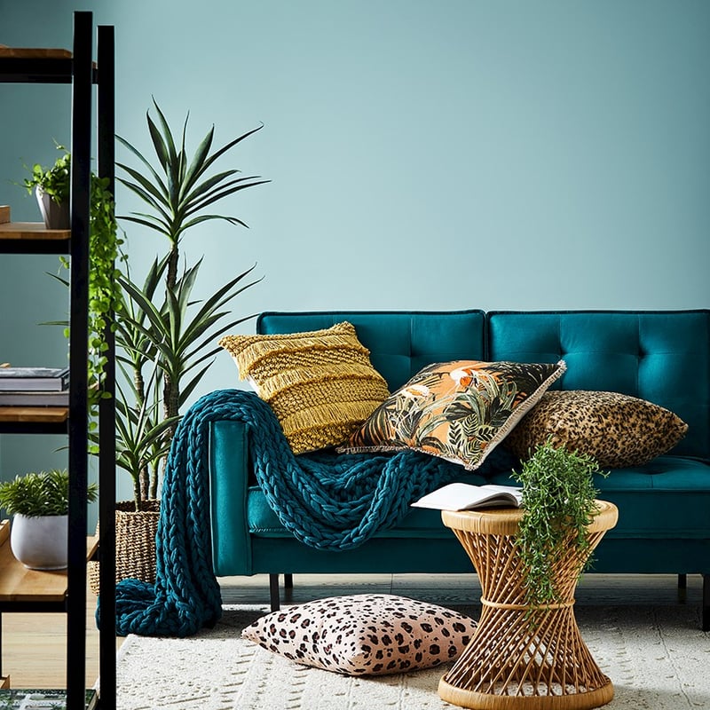 Malmo Leopard Blush Linen Cushion