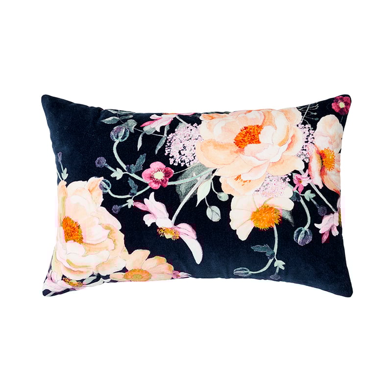 Precious Jewels Navy Floral Cushion 