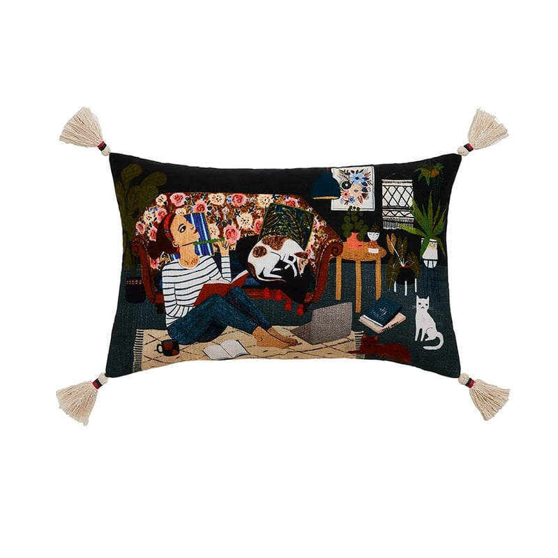 Celebration Of Women Bec & Her Whippet Cushion