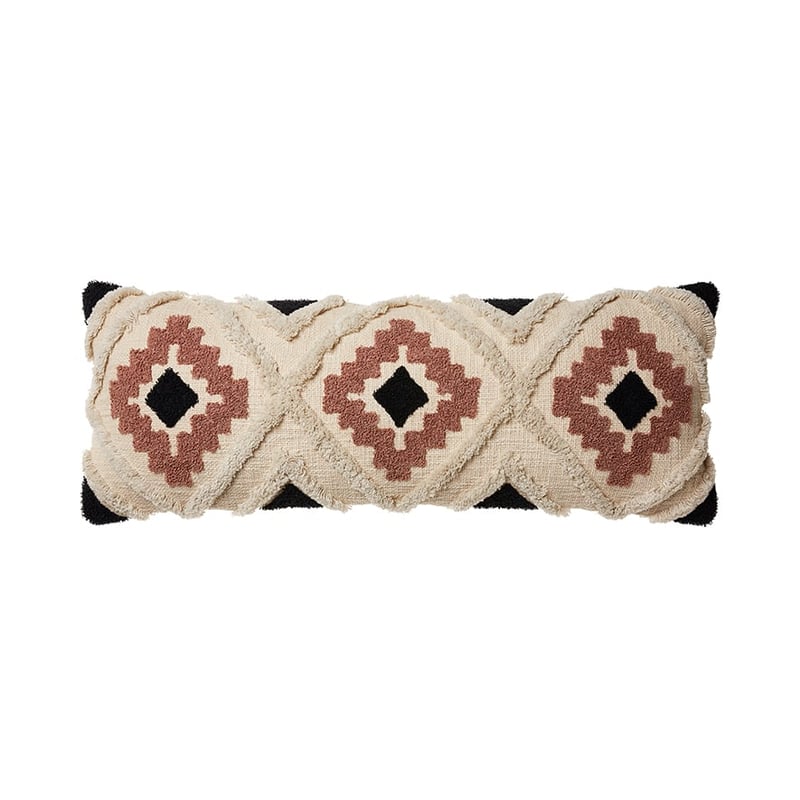 Mexica Pink & Coal King Cushion