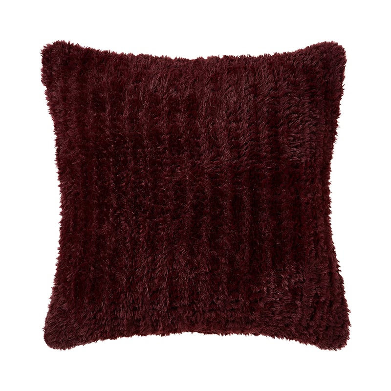 Munich Burgundy Feather Yarn Cushion 