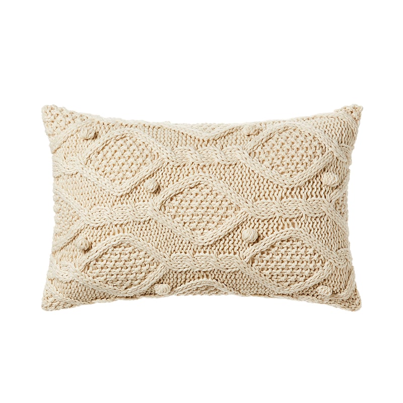 Mornington Ivory Cable Knit Cushion 