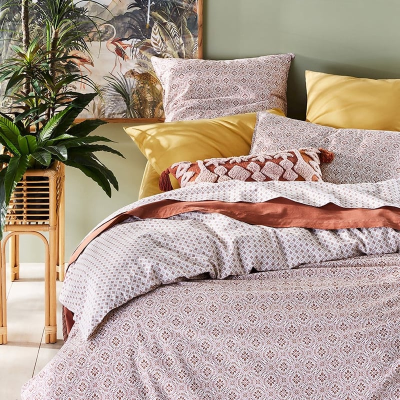 Red Earth Burnt Orange Tufted Cushion 