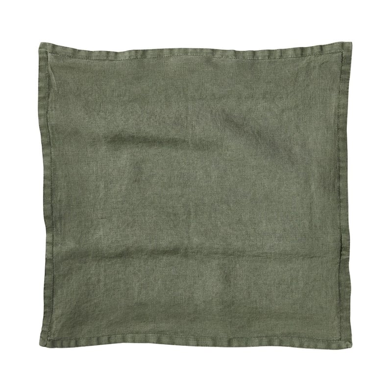 Belgian Forest Vintage Washed Linen Cushion