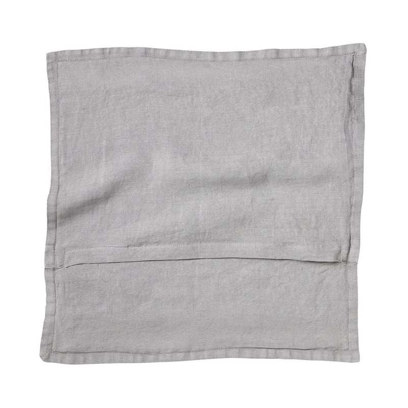 Belgian Seal Grey Vintage Washed Linen Cushion