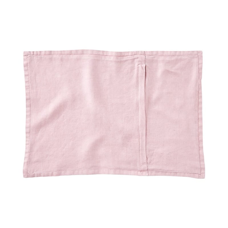 Belgian Vintage Washed Linen Mauve Shadows Long Cushion Cover