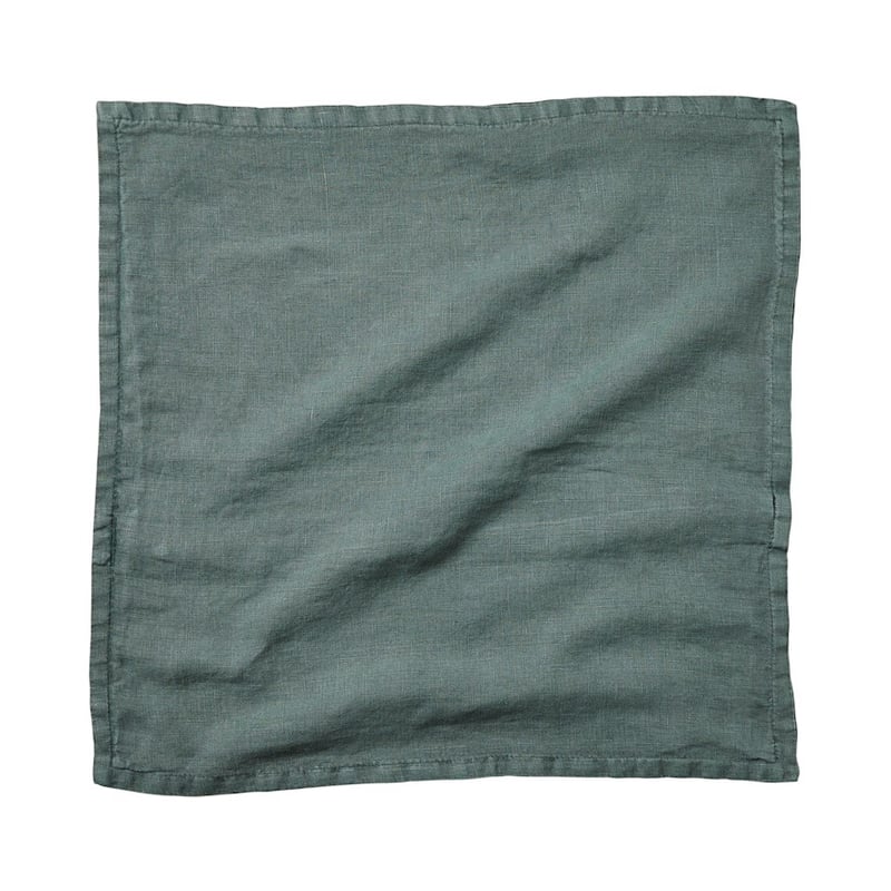 Belgian Vintage Washed Square Cypress Linen Cushion Covers