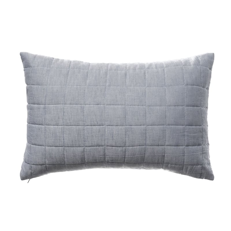 Macedon Grid Cushion Blue Long