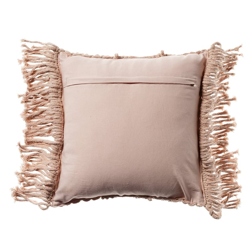 Macrame Cushion Blush Diamond 