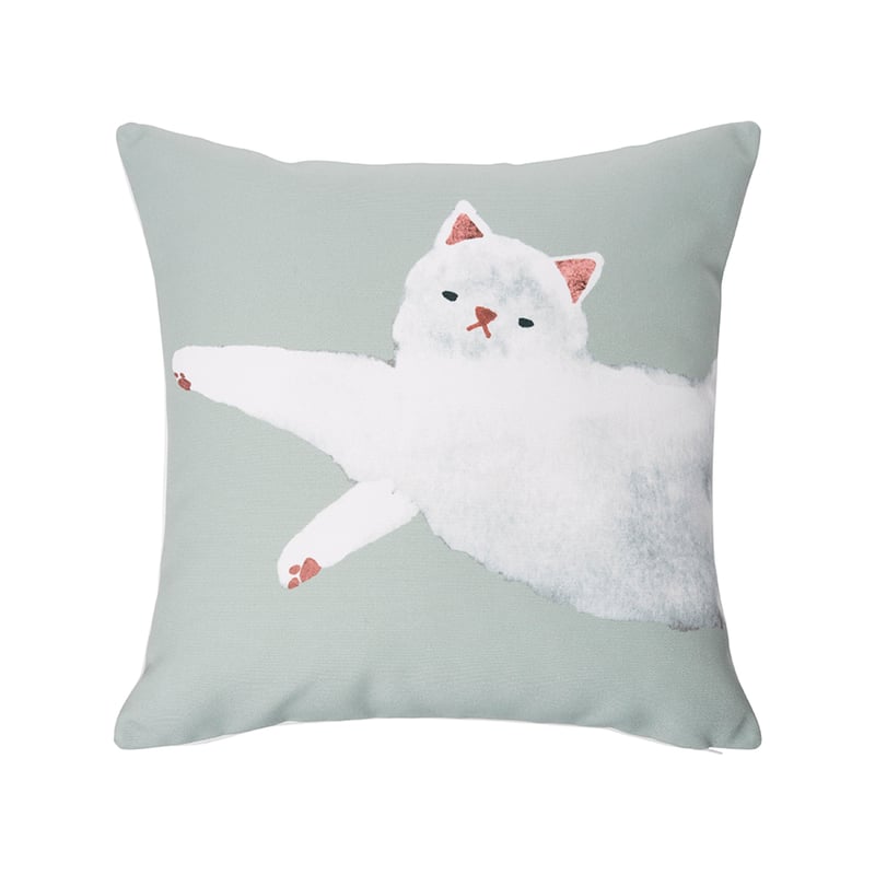 Kitten Cushion Sage Swifty