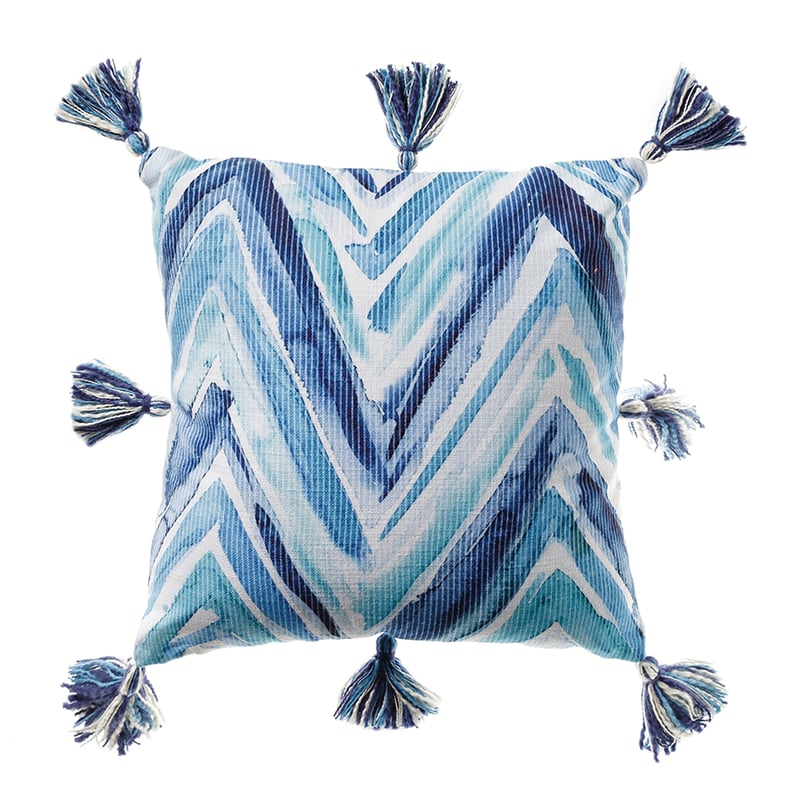 Byron Chevron Cushion Ocean 