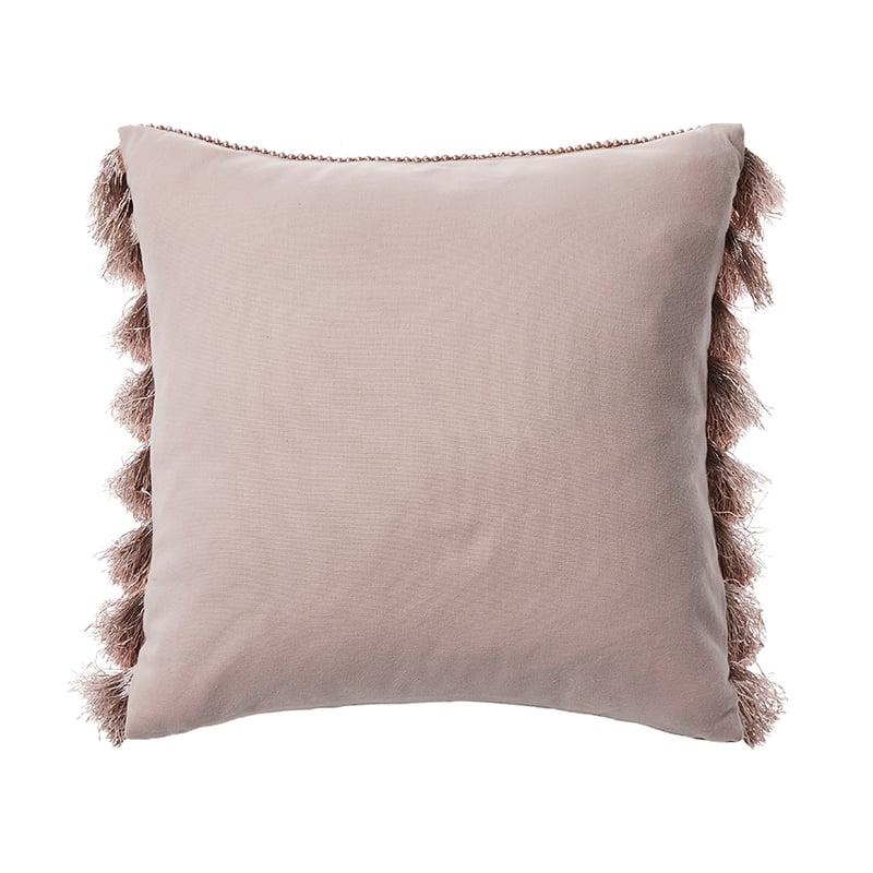 Noelle Fringe Cushion Shell Pink