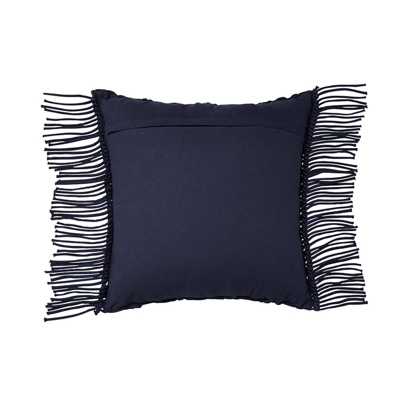 New Haven Macrame Cushion Indigo 