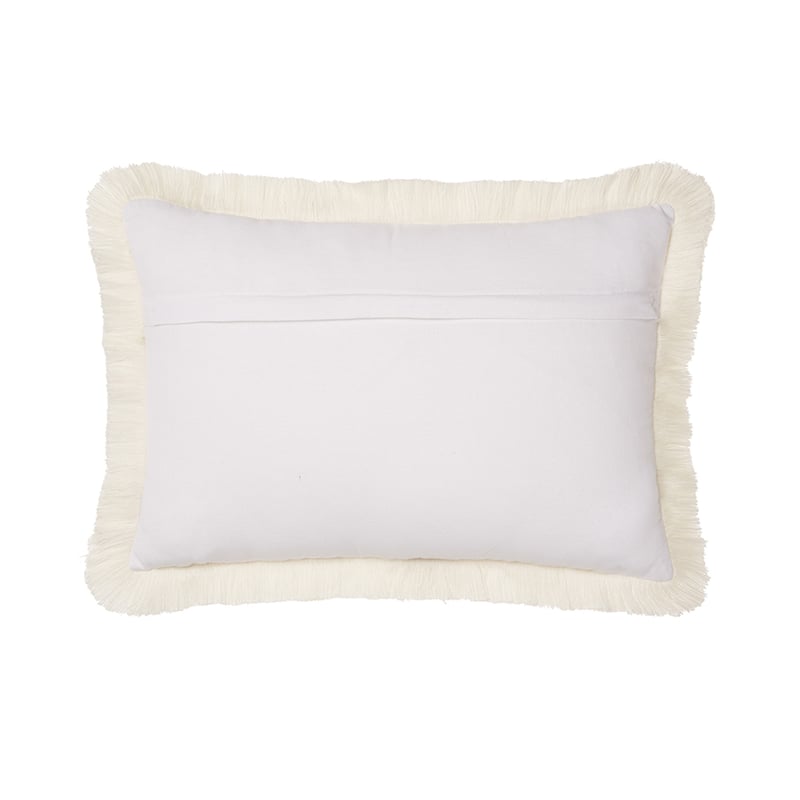 Wildflower Bird Cushion White Leaves/Bird