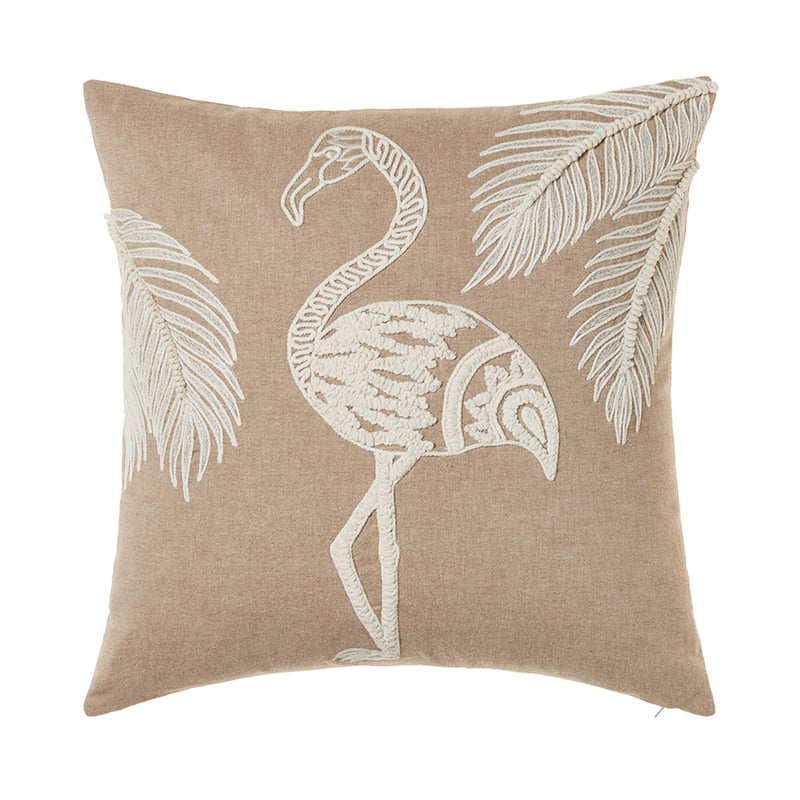 Saint Tropez Cushion Natural/White Flamingo