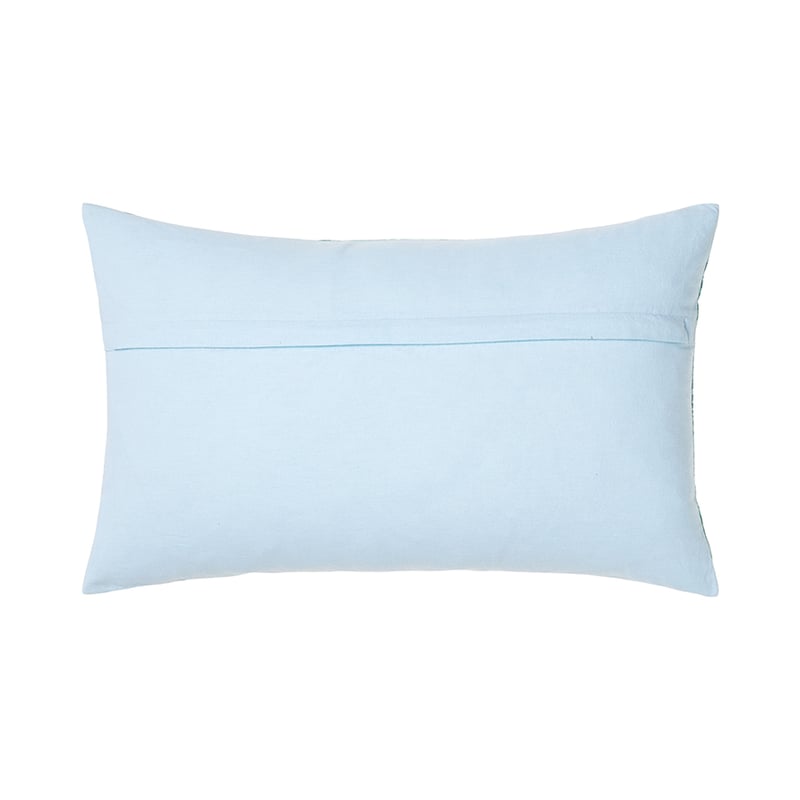 Palm Bird Green/Indigo Cushion 