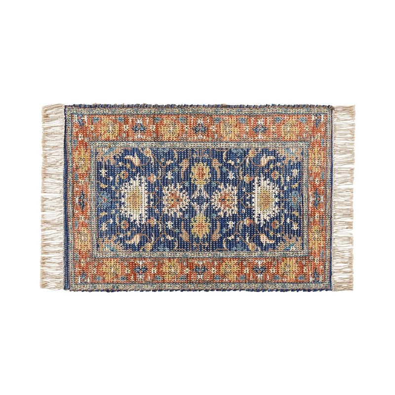 Monte Blue & Rust Indoor Mat