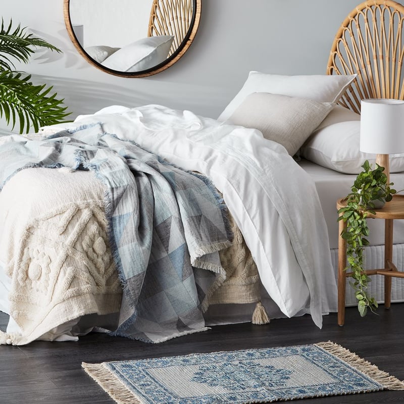 Monte Blues Floral Indoor Mat