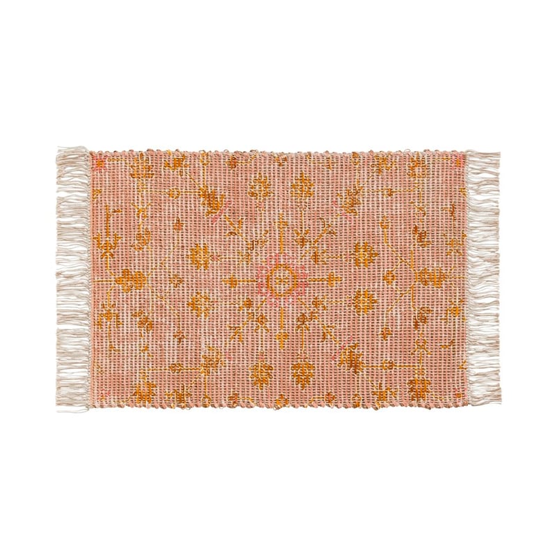 Monte Blush & Mustard Flora Indoor Mat