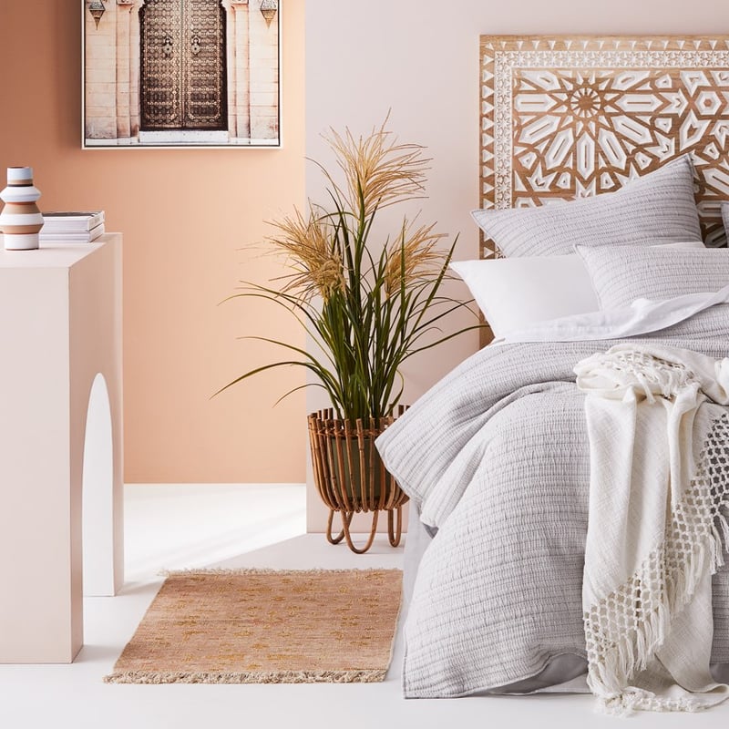 Monte Blush & Mustard Flora Indoor Mat