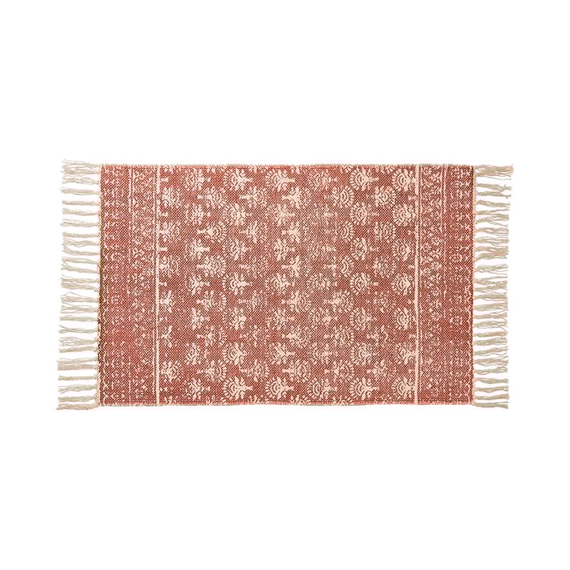 Calais Rose Block Print Indoor Mat