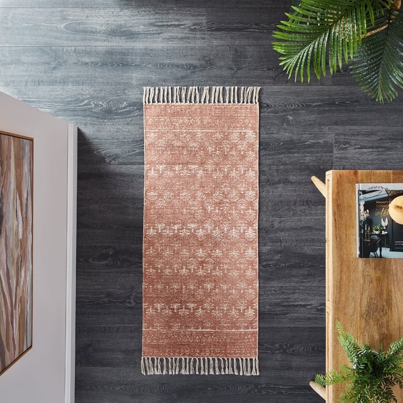 Calais Rose Block Print Rug