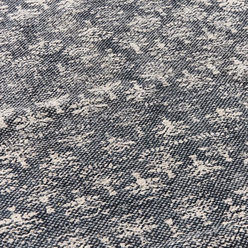 Calais Slate Block Print Rug Runner