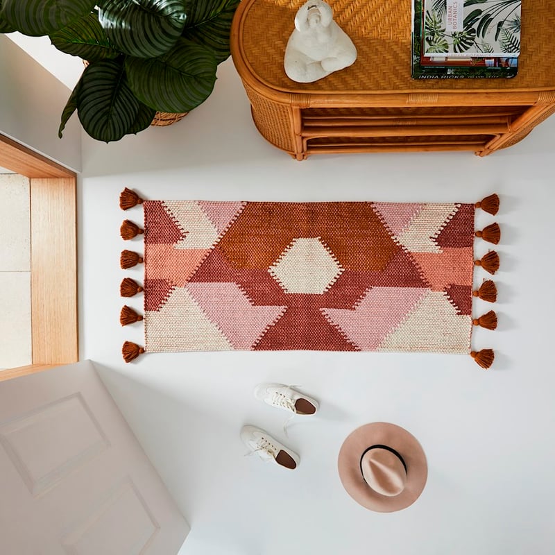 Catania Bronze & Rose Multi Rug Runner