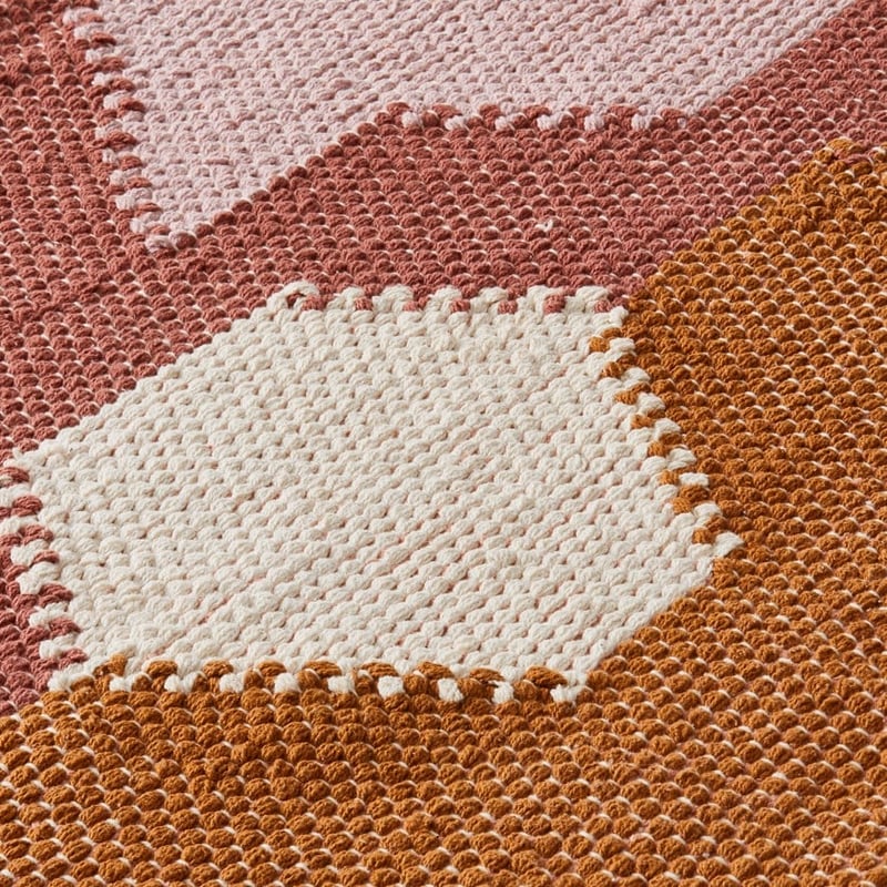 Catania Bronze & Rose Multi Rug Runner