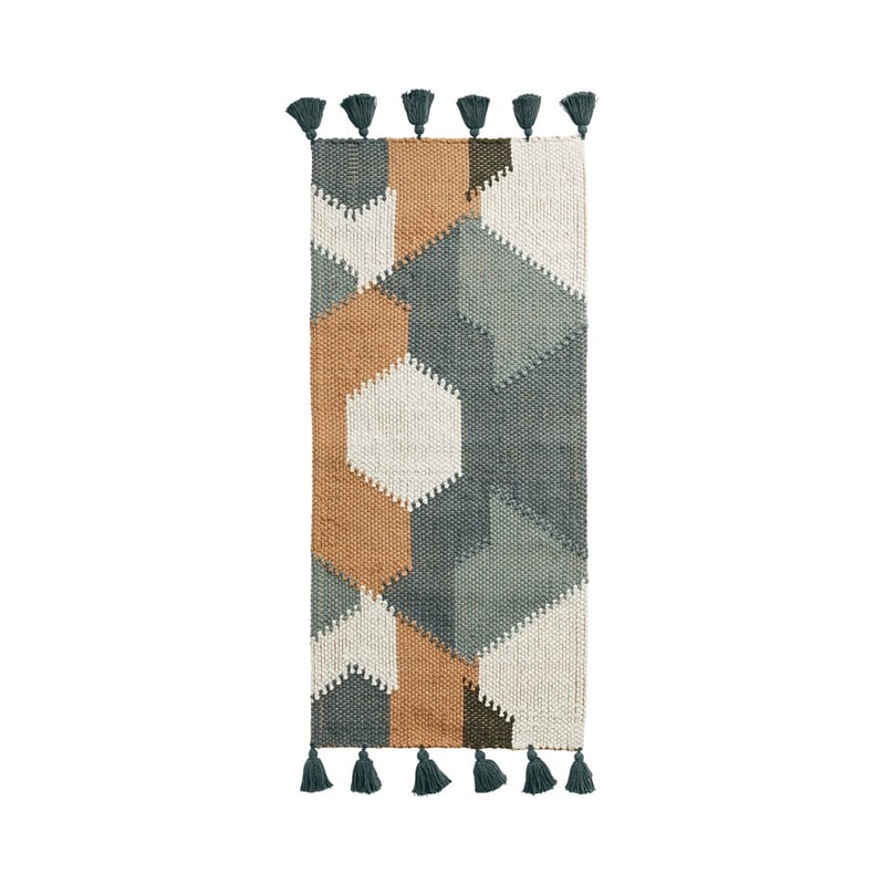 Catania Green & Blue Multi Rug Runner