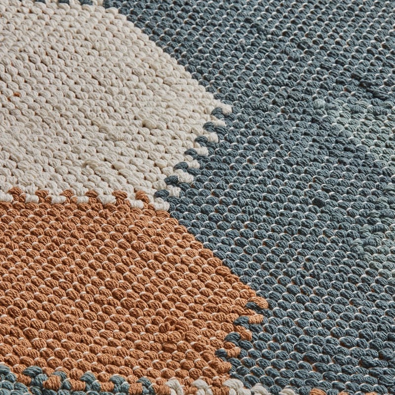 Catania Green & Blue Multi Rug Runner