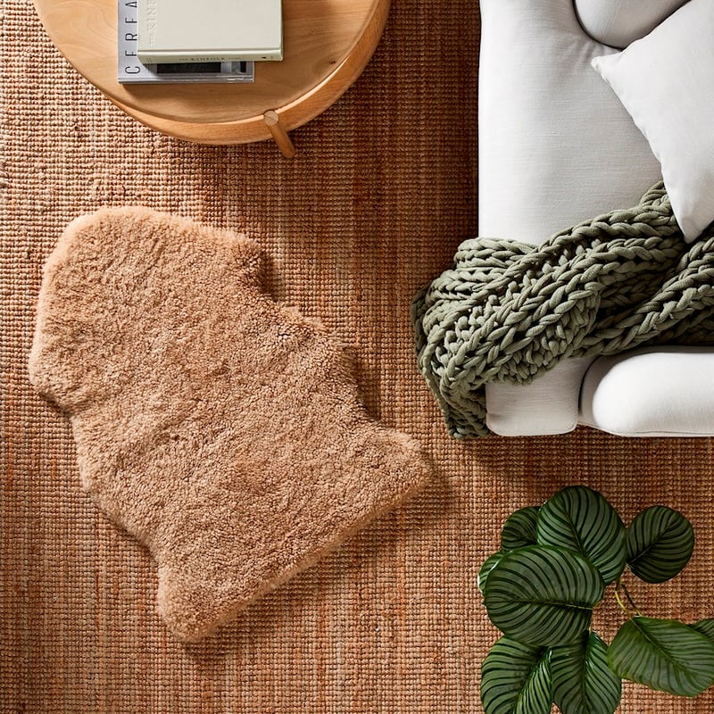 Shearling Camel Single Sheepskin