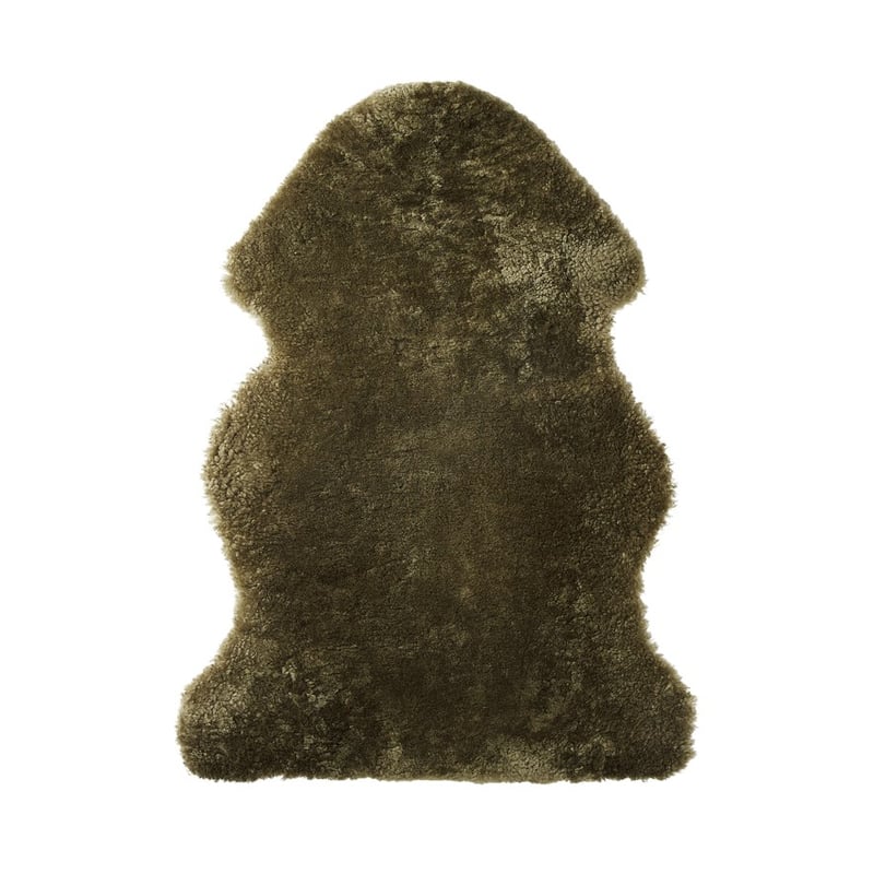 Shearling Forest Green Single Sheepskin