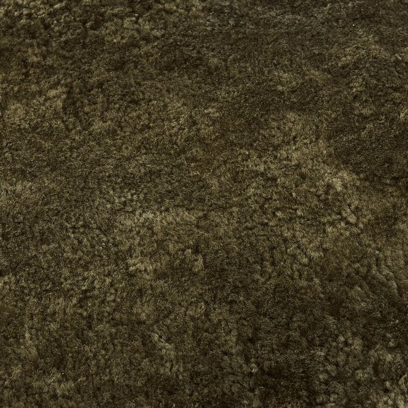 Shearling Forest Green Single Sheepskin