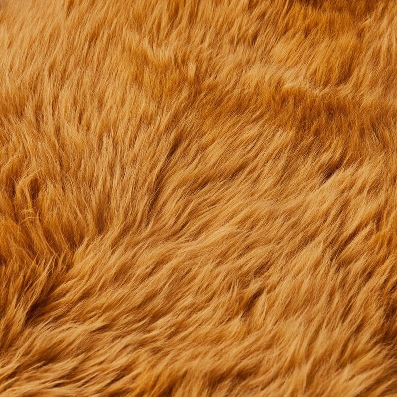 Mustard Single Sheepskin
