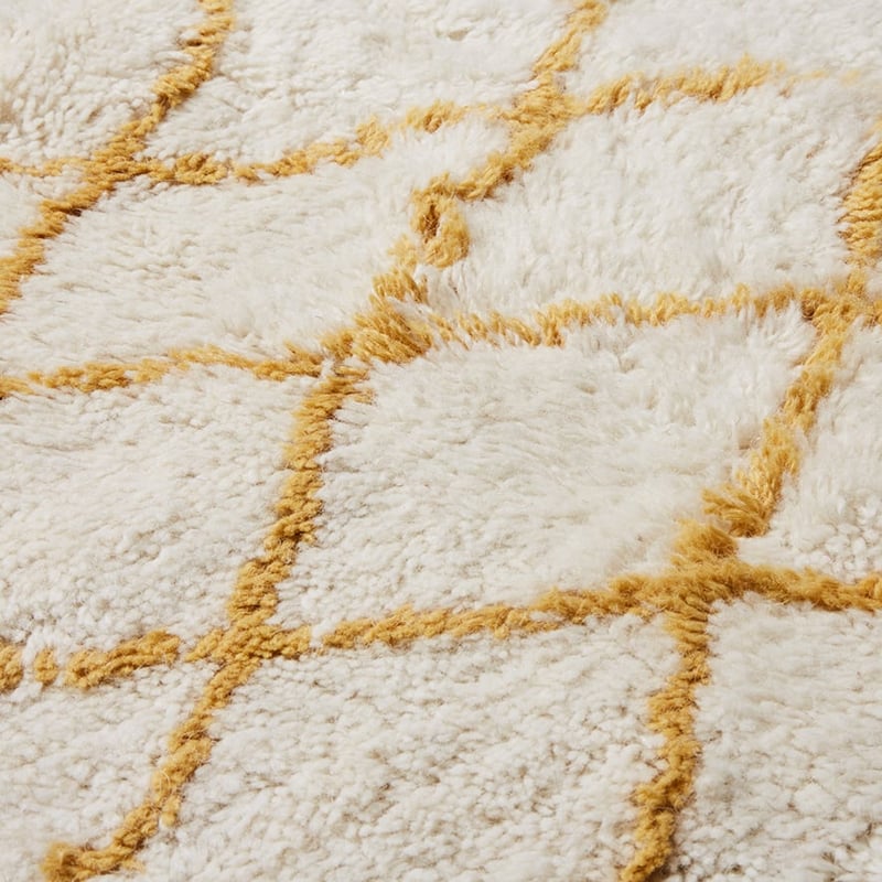 Nordic Rug Natural & Mustard Large