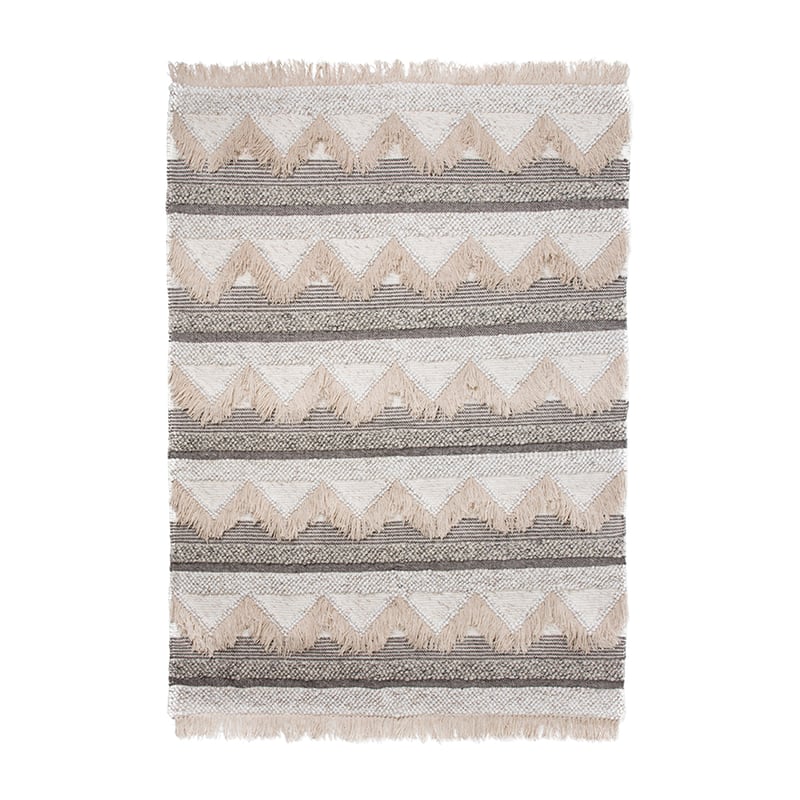 Boheme Rug Collection 160x230cm Natural Fringe