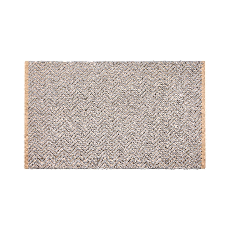 Barbados Chevron Occasional Mat Grey 