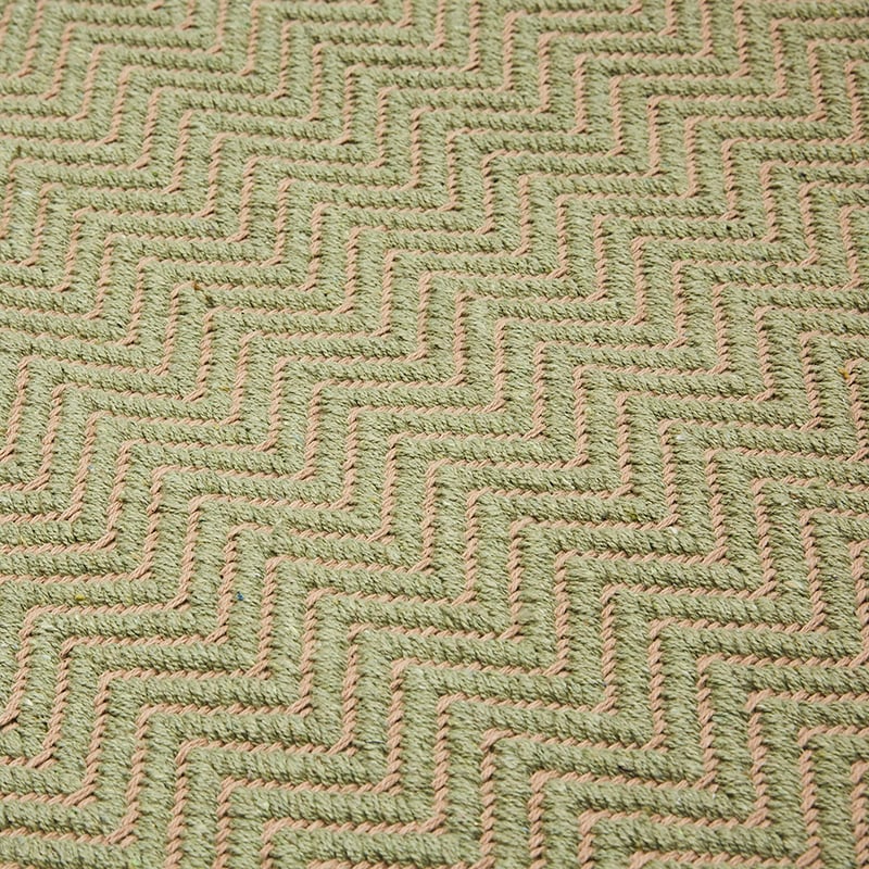 Barbados Chevron Occasional Mat Khaki 