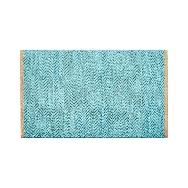 Barbados Chevron Occasional Mat Mint 