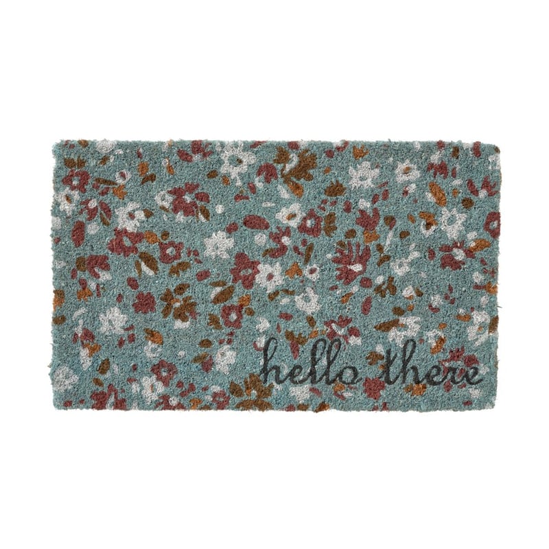 Coir Hello There Floral Regular Doormat