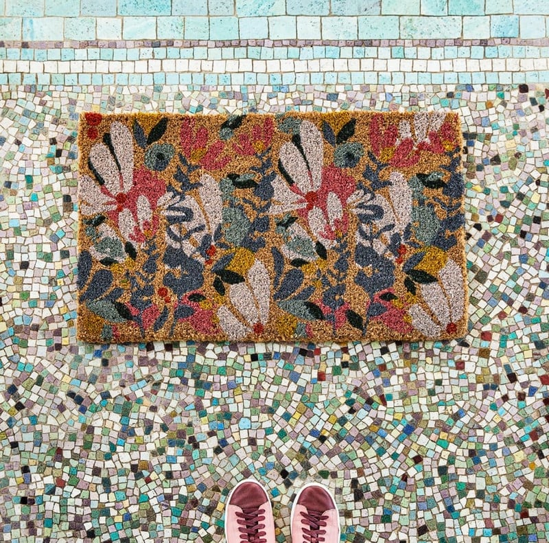 Jessie Floral Regular Coir Doormat