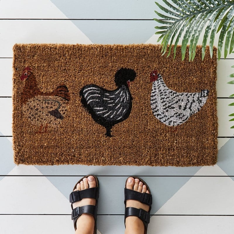 Coir Three Chooks Doormat