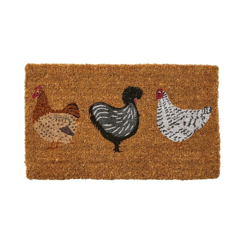 Coir Three Chooks Doormat