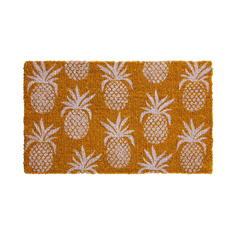 Coir Pineapples Mustard Doormat